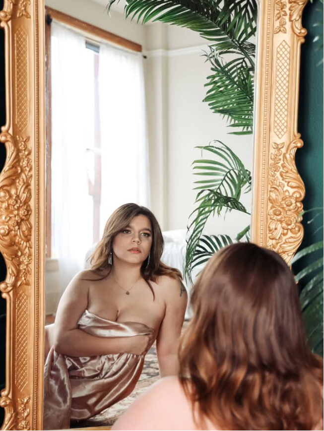 Soft window-light boudoir detail by Starry Eye Boudoir